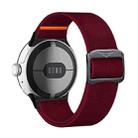 For Google Pixel Watch / Watch2 / Watch3 41mm xDfind Elastic Nylon Watch Band(Wine Red) - 2