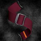 For Google Pixel Watch / Watch2 / Watch3 41mm xDfind Elastic Nylon Watch Band(Wine Red) - 3
