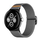 For Google Pixel Watch / Watch2 / Watch3 41mm xDfind Elastic Nylon Watch Band(Dark Grey) - 1