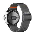 For Google Pixel Watch / Watch2 / Watch3 41mm xDfind Elastic Nylon Watch Band(Dark Grey) - 2