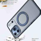 For iPhone 17 Pro Max kalebol MagSafe Metal Ring Holder Phone Case(Blue) - 3