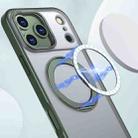 For iPhone 17 Pro Max kalebol MagSafe Metal Ring Holder Phone Case(Green) - 2