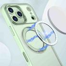 For iPhone 17 Pro Max kalebol MagSafe Metal Ring Holder Phone Case(Avocado Green) - 2