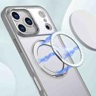 For iPhone 17 Pro Max kalebol MagSafe Metal Ring Holder Phone Case(Titanium Gray) - 2