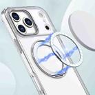 For iPhone 17 Pro Max kalebol MagSafe Metal Ring Holder Phone Case(Transparent) - 2