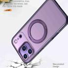 For iPhone 17 Pro Max kalebol MagSafe Metal Ring Holder Phone Case(Dark Purple) - 3
