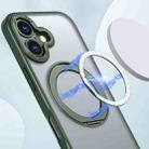 For iPhone 17 kalebol MagSafe Metal Ring Holder Phone Case(Green) - 2