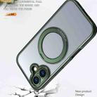 For iPhone 17 kalebol MagSafe Metal Ring Holder Phone Case(Green) - 3