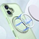For iPhone 17 kalebol MagSafe Metal Ring Holder Phone Case(Avocado Green) - 2