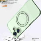 For iPhone 17 kalebol MagSafe Metal Ring Holder Phone Case(Avocado Green) - 3