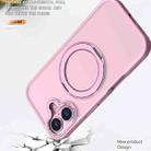 For iPhone 17 kalebol MagSafe Metal Ring Holder Phone Case(Pink) - 3
