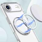 For iPhone 17 Air kalebol MagSafe Metal Ring Holder Phone Case(Transparent) - 2