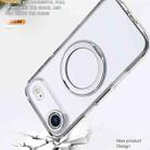 For iPhone 17 Air kalebol MagSafe Metal Ring Holder Phone Case(Transparent) - 3