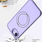 For iPhone 16e kalebol MagSafe Metal Ring Holder Phone Case(Light Purple) - 3