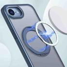 For iPhone 16e kalebol MagSafe Metal Ring Holder Phone Case(Blue) - 2