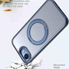 For iPhone 16e kalebol MagSafe Metal Ring Holder Phone Case(Blue) - 3