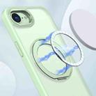 For iPhone 16e kalebol MagSafe Metal Ring Holder Phone Case(Avocado Green) - 2
