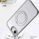 For iPhone 16e kalebol MagSafe Metal Ring Holder Phone Case(Titanium Gray) - 3