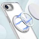 For iPhone 16e kalebol MagSafe Metal Ring Holder Phone Case(Transparent) - 2