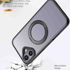 For iPhone 16 kalebol MagSafe Metal Ring Holder Phone Case(Black) - 3
