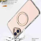For iPhone 16 kalebol MagSafe Metal Ring Holder Phone Case(Desert Gold) - 3