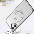 For iPhone 16 kalebol MagSafe Metal Ring Holder Phone Case(Titanium Gray) - 3