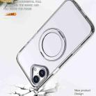 For iPhone 16 kalebol MagSafe Metal Ring Holder Phone Case(Transparent) - 3