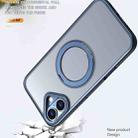 For iPhone 16 kalebol MagSafe Metal Ring Holder Phone Case(Navy Blue) - 3