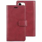 For iPhone 12 / 12 Pro GOOSPERY MANSOOR Crazy Horse Texture Horizontal Flip Leather Case with Holder & Card Slots & Wallet(Wine Red) - 1