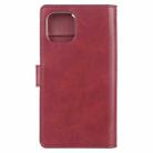 For iPhone 12 / 12 Pro GOOSPERY MANSOOR Crazy Horse Texture Horizontal Flip Leather Case with Holder & Card Slots & Wallet(Wine Red) - 3