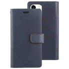 For iPhone 12 / 12 Pro GOOSPERY MANSOOR Crazy Horse Texture Horizontal Flip Leather Case with Holder & Card Slots & Wallet(Navy Blue) - 1