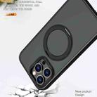For iPhone 14 Pro Max kalebol MagSafe Metal Ring Holder Phone Case(Black) - 3