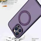 For iPhone 14 Pro Max kalebol MagSafe Metal Ring Holder Phone Case(Dark Purple) - 3