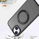 For iPhone 15 Plus kalebol MagSafe Metal Ring Holder Phone Case(Black) - 3