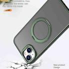 For iPhone 15 Plus kalebol MagSafe Metal Ring Holder Phone Case(Green) - 3