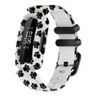For Fitbit Ace 3 / Inspire2 xDfind Black Buckle Painting Integrated Silicone Watch Band(Feet) - 1