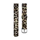 xDfind Silver Buckle Painting Silicone Watch Band For Fitbit Luxe, Size:S(Leopard Print) - 2