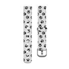 xDfind Silver Buckle Painting Silicone Watch Band For Fitbit Luxe, Size:S(Feet) - 2