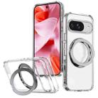 For Google Pixel 9 kalebol MagSafe Metal Ring Holder Phone Case(Transparent) - 1