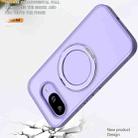 For Google Pixel 9a kalebol MagSafe Metal Ring Holder Phone Case(Light Purple) - 3