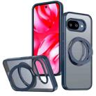 For Google Pixel 9a kalebol MagSafe Metal Ring Holder Phone Case(Blue) - 1