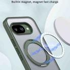 For Google Pixel 9a kalebol MagSafe Metal Ring Holder Phone Case(Green) - 2