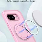 For Google Pixel 9a kalebol MagSafe Metal Ring Holder Phone Case(Pink) - 2