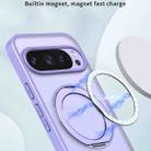 For Google Pixel 9 Pro kalebol MagSafe Metal Ring Holder Phone Case(Light Purple) - 2