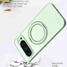For Google Pixel 9 Pro kalebol MagSafe Metal Ring Holder Phone Case(Avocado Green) - 3