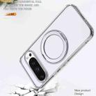 For Google Pixel 9 Pro kalebol MagSafe Metal Ring Holder Phone Case(Transparent) - 3