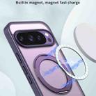 For Google Pixel 9 Pro XL kalebol MagSafe Metal Ring Holder Phone Case(Dark Purple) - 2