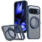 For Google Pixel 10 Pro XL kalebol MagSafe Metal Ring Holder Phone Case(Blue) - 1