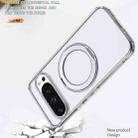 For Google Pixel 10 Pro kalebol MagSafe Metal Ring Holder Phone Case(Transparent) - 3