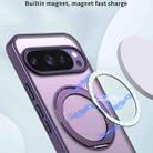 For Google Pixel 10 Pro kalebol MagSafe Metal Ring Holder Phone Case(Dark Purple) - 2